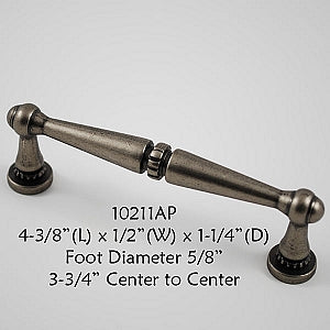 Cabinet Pull - Shown in Aged Pewter
