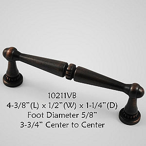 Cabinet Pull - Shown in Venetian Bronze