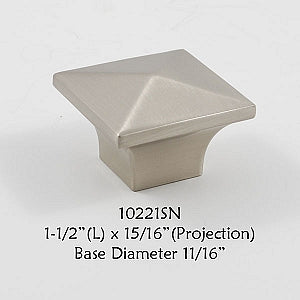 Cabinet Knob - Shown in Satin Nickel