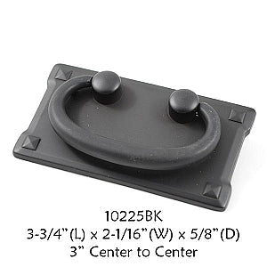 Cabinet Drop Pull- Shown in Black