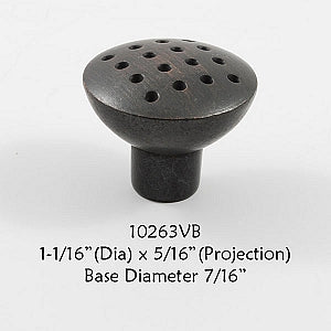 Cabinet Knob - Shown in Venetian Bronze