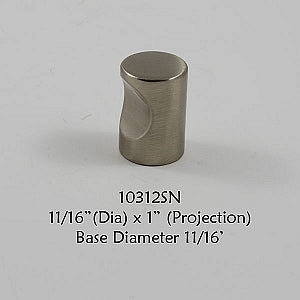 Cabinet Knob - Shown in Satin Nickel