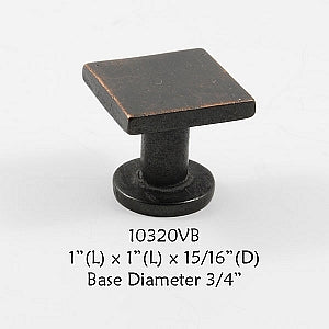 Cabinet Knob - Shown in Venetian Bronze