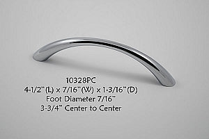 Cabinet Pull - Shown in Polished Chrome
