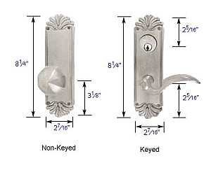 Emtek #16 Sideplate Measurements