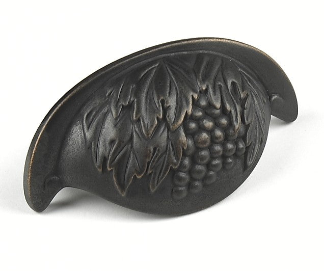 Vineyard Grape Cup Pull in Weathered Bronze
