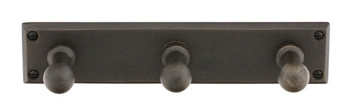 Emtek Sandcast Bronze Triple Robe Hook