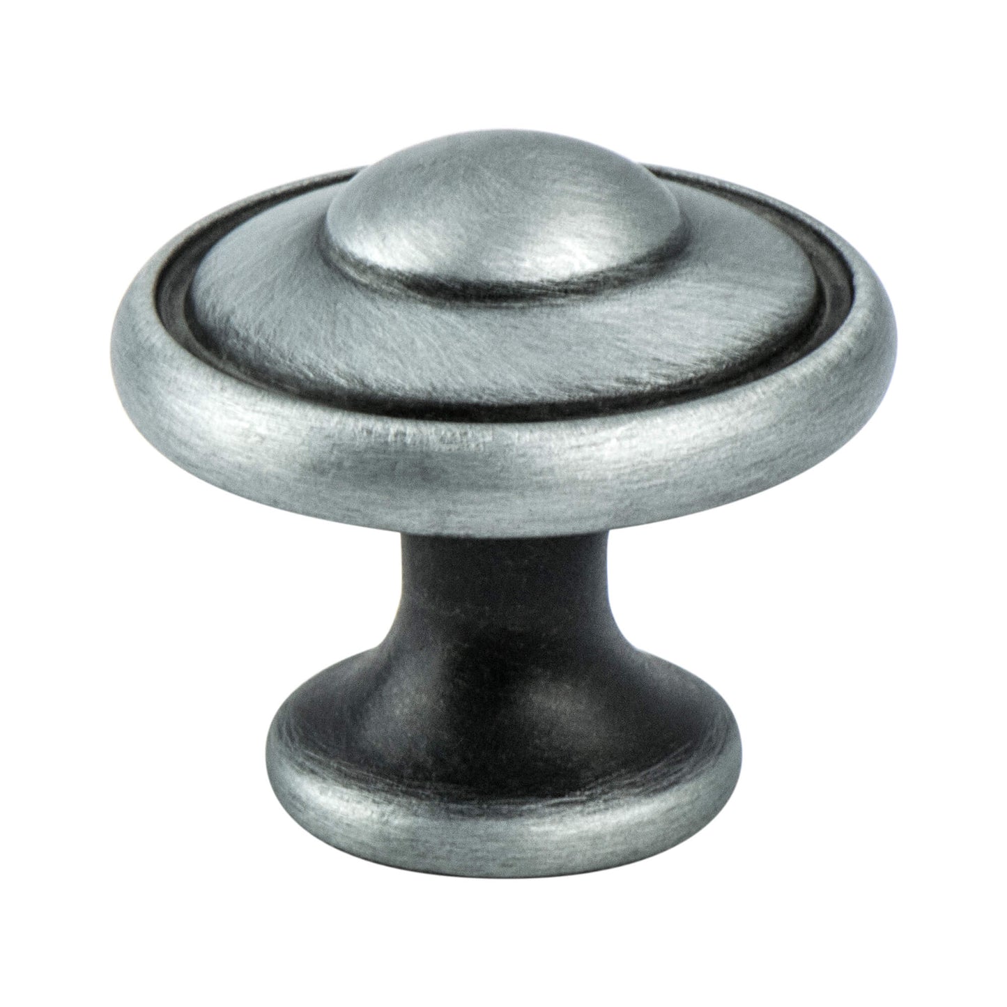 Berenson Euro Traditions Series 1-1/16 Inch Knob In Brushed Antique Pewter