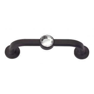 Atlas Homewares Legacy Crystal Bracelet Pull in Black - 3 inch CC
