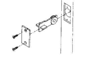 Baldwin Estate Dummy Insert and Filler Plate