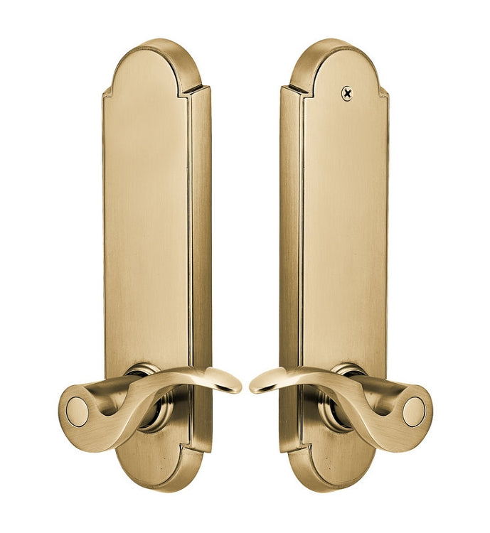 Emtek Annapolis Sideplate Lock - Cortina Lever - French Antique