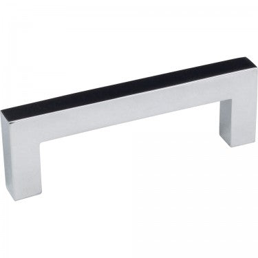 Hardware Resources 3" CC Polished Chrome Square Stanton Cabinet Bar Pull