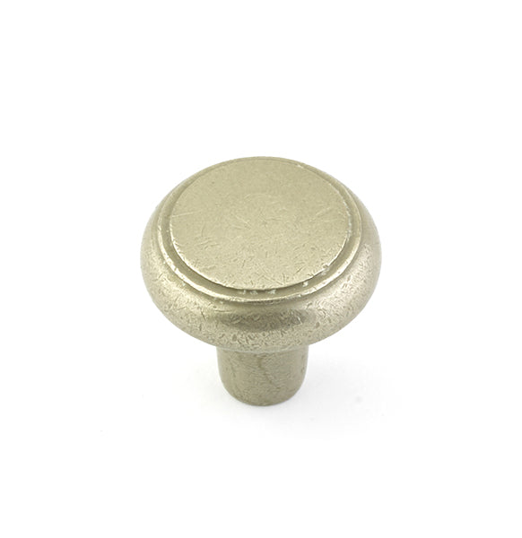 Emtek Sandcast Bronze Barn Knob - Tumbled White Bronze