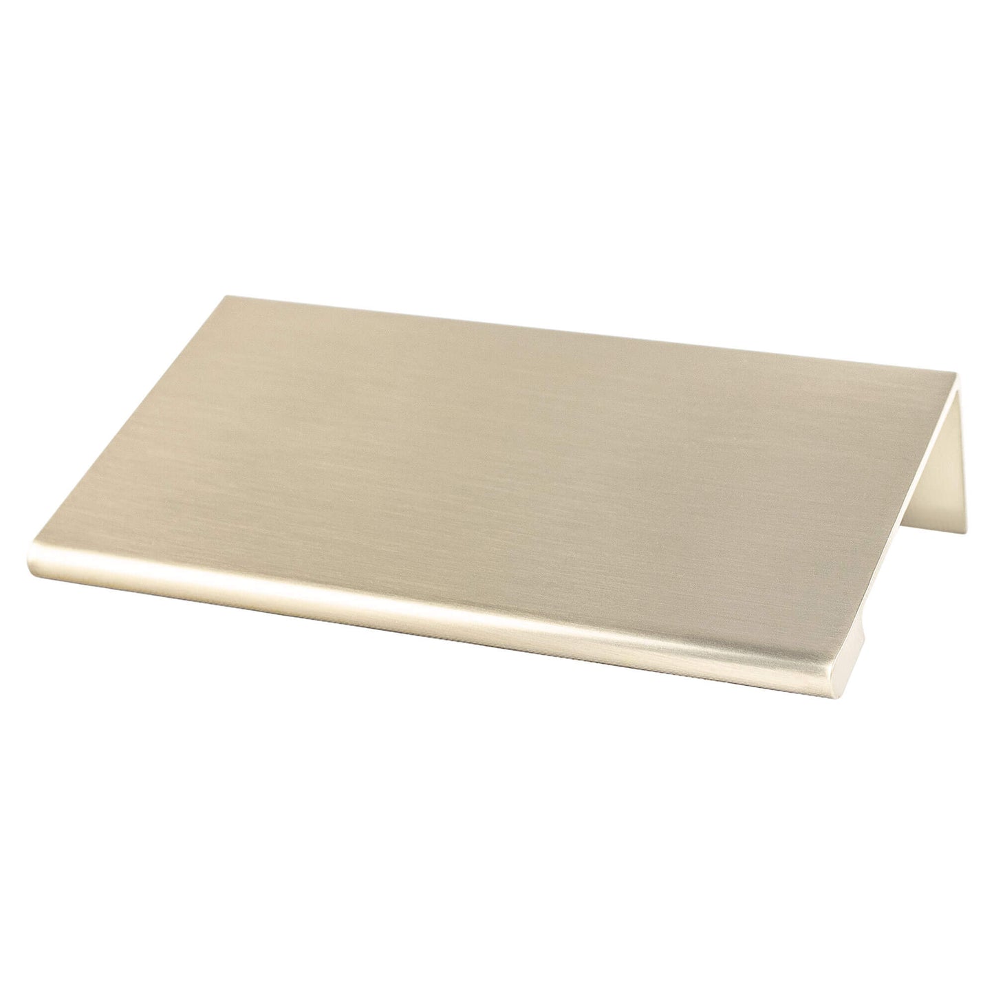 Contemporary Advantage Two - 56mm CC Champagne Edge Pull - Part measures 1/16in. thickness.