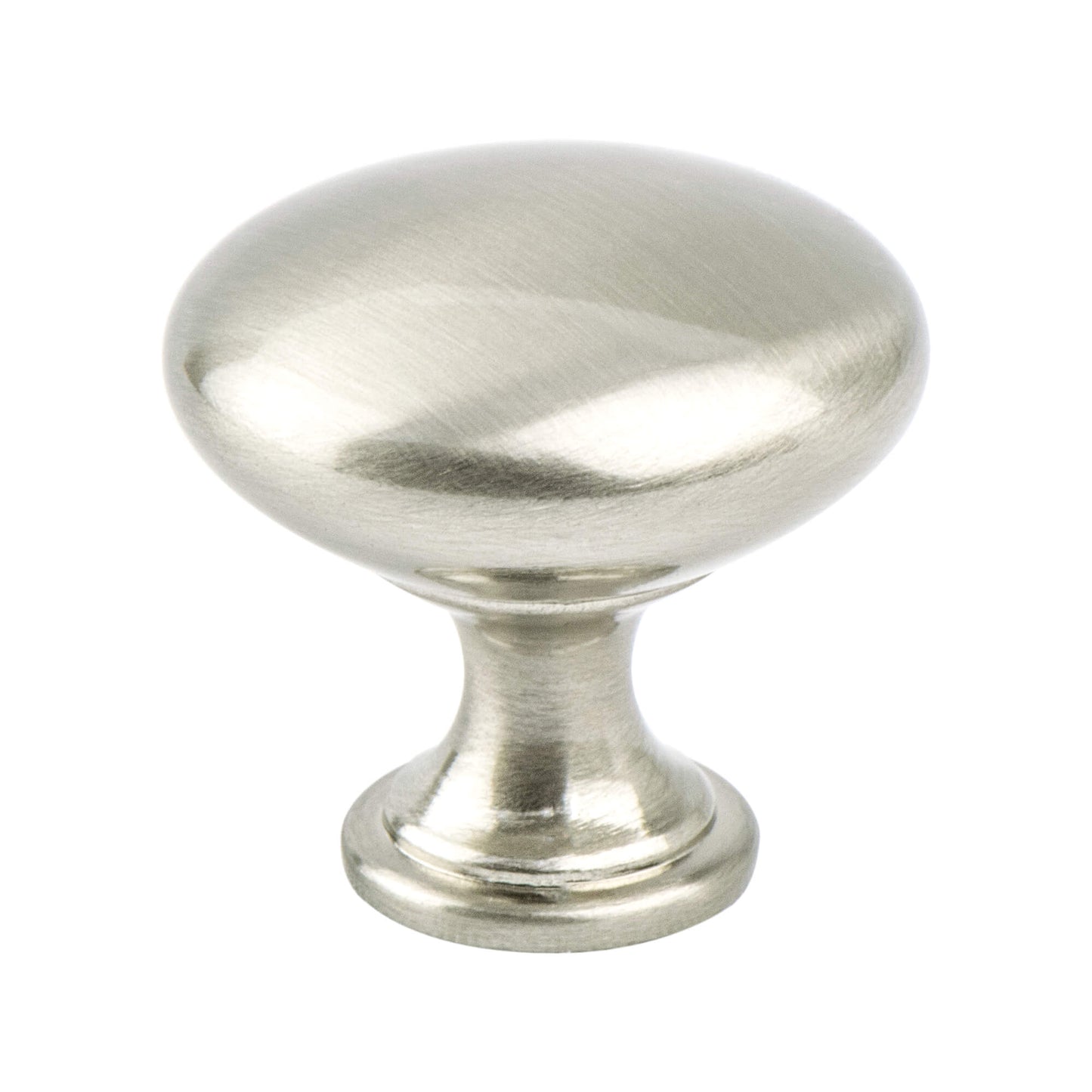 Berenson Euro Moderno Knob 1-3/16 Inch Dia Brushed Nickel