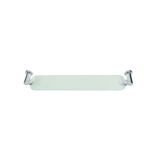 Deltana Nobe Series 20 Inch Glass Shelf - Polished Chrome