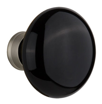Nostalgic Warehouse Black Porcelain Knobs ONLY with Spindle