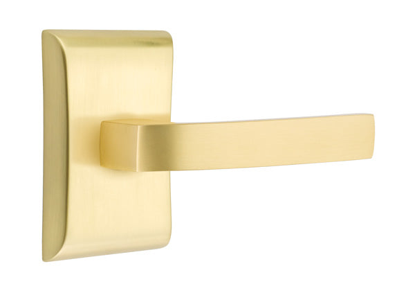 Emtek Breslin Interior Mortise Lever with Neos Rosette
