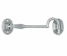Deltana Solid Brass British Style Cabin Hook - Satin Chrome