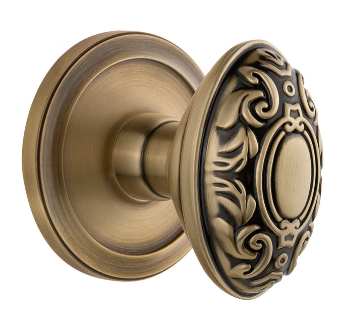 Grandeur Circulaire Rosette with Grande Victorian Knob