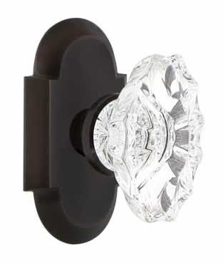 Nostalgic Warehouse Cottage Plate with Chateau Door Knob