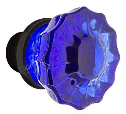 Nostalgic Warehouse Cobalt Crystal Knobs ONLY with Spindle