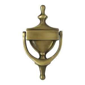 Deltana Solid Brass Victorian Door Knocker - Antique Brass