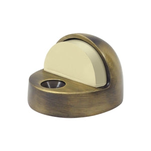 Deltana Solid Brass High Profile Dome Bumper Stop - Antique Brass