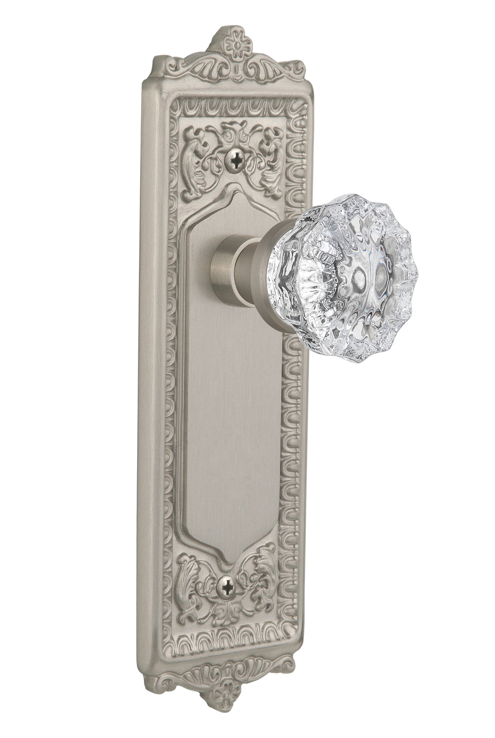 Nostalgic Warehouse Egg and Dart Plate with Crystal Knob