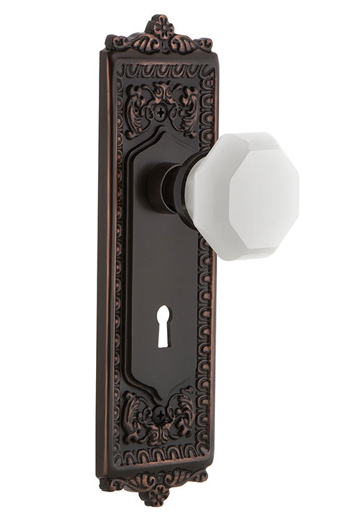 Nostalgic Warehouse Egg & Dart Plate with White Waldorf Knob