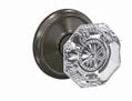Schlage Custom Alexandria Glass Knob with Alden Trim
