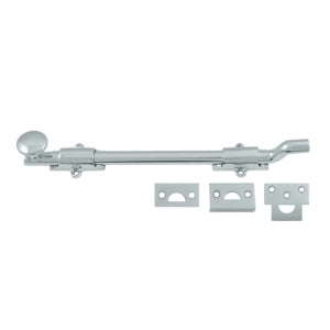 Deltana 12 Inch Offset Surface Heavy Duty Bolt - Polished Chrome