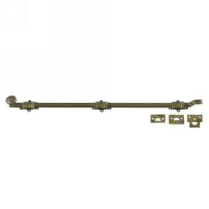 Deltana 26 Inch Offset Surface Heavy Duty Bolt - Antique Brass