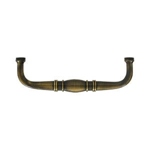 Deltana Solid Brass 4 Inch Colonial Wire Pull - Antique Brass