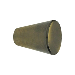 Deltana Solid Brass Cone Cabinet Knob - Antique Brass