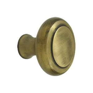 Deltana Solid Brass Heavy Duty Knob - Antique Brass