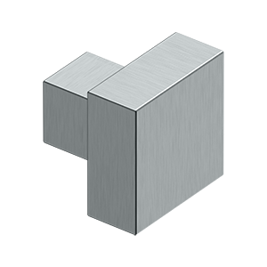 Deltana Modern Square Knob, 1 1/4 Inch x 1 1/4 Inch, Solid Brass