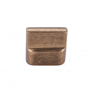 Top Knobs Aspen Flat Sided Knob in Light Bronze