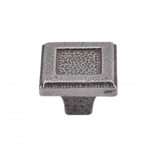 Top Knobs Britannia Collection Square Inset Knob M1820 Cast Iron