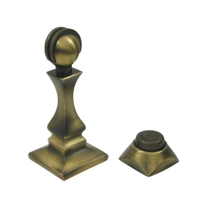 Deltana Solid Brass 3 1/2 inch Magnetic Door Holder - Antique Brass