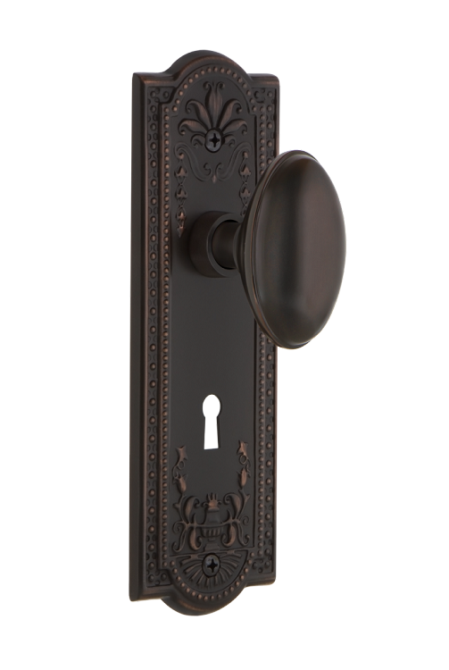 Nostalgic Warehouse Meadows Plate with Homestead Knob - Mortise Lock
