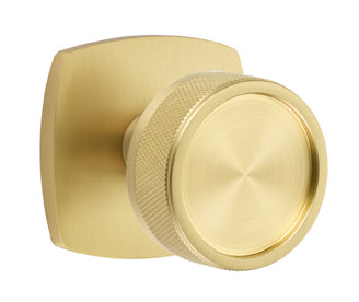 Emtek Conical Knurled Interior Mortise Lever with Urban Rosette