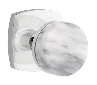 Emtek Conical Marble Interior Mortise Lever with Urban Rosette
