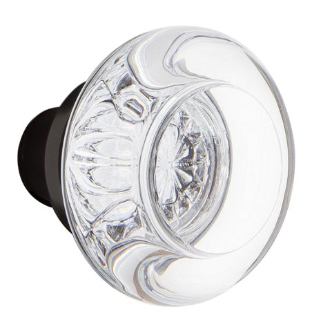 Nostalgic Warehouse Round Clear Crystal Knobs ONLY with Spindle
