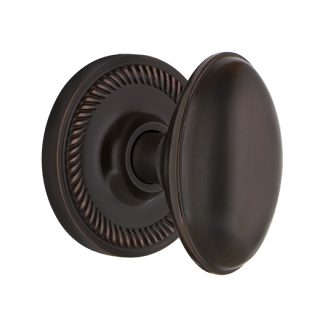 Nostalgic Warehouse Rope Rosette with Homestead Knob - Mortise Lock