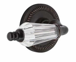 Nostalgic Warehouse Rope Rose with Parlor Crystal Lever