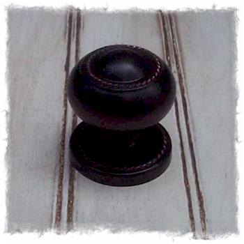 Rusticware 1 1/4" Rope Cabinet Knob w/back plate - Oil Rubbed Bronze
