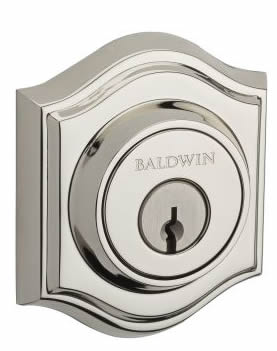 Baldwin Reserve Series Traditional Arch Single Cylinder Deadbolt