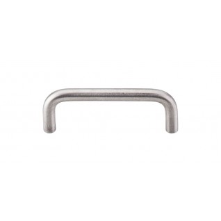 Top Knobs SS27 Stainless Steel Collection Bent Bar 7 9/16 Inch CC (8mm Diameter) Brushed Stainless Steel