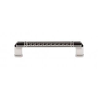Top Knobs Tower Bridge Pull in Polished Nickel